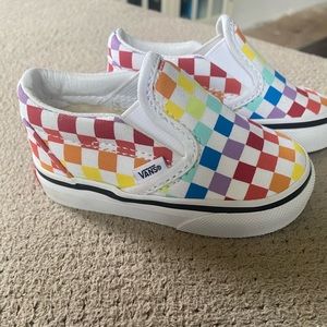 Brand new never worn vans slip ons